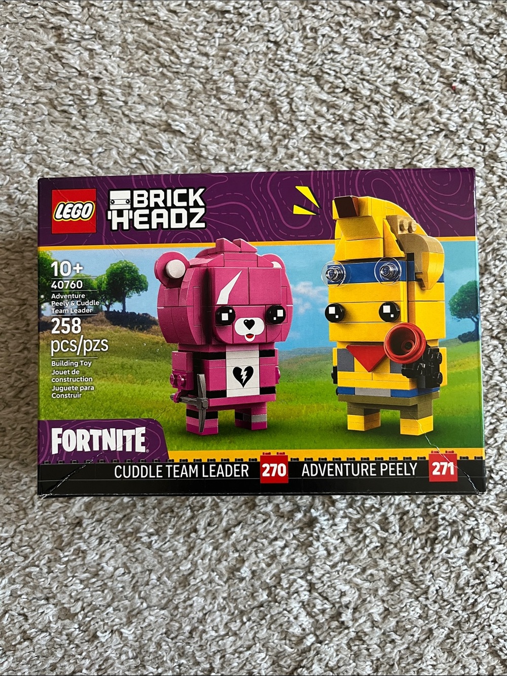 LEGO BrickHeadz Cuddle Team Leader (pink) & Adventure Peely (yellow)
